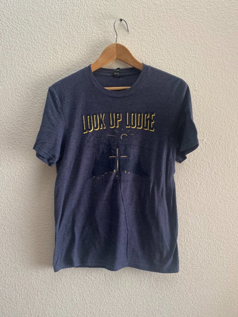 Look Up Lodge Travelers Rest SC District Made T-Shirt Men's Small Blue Color